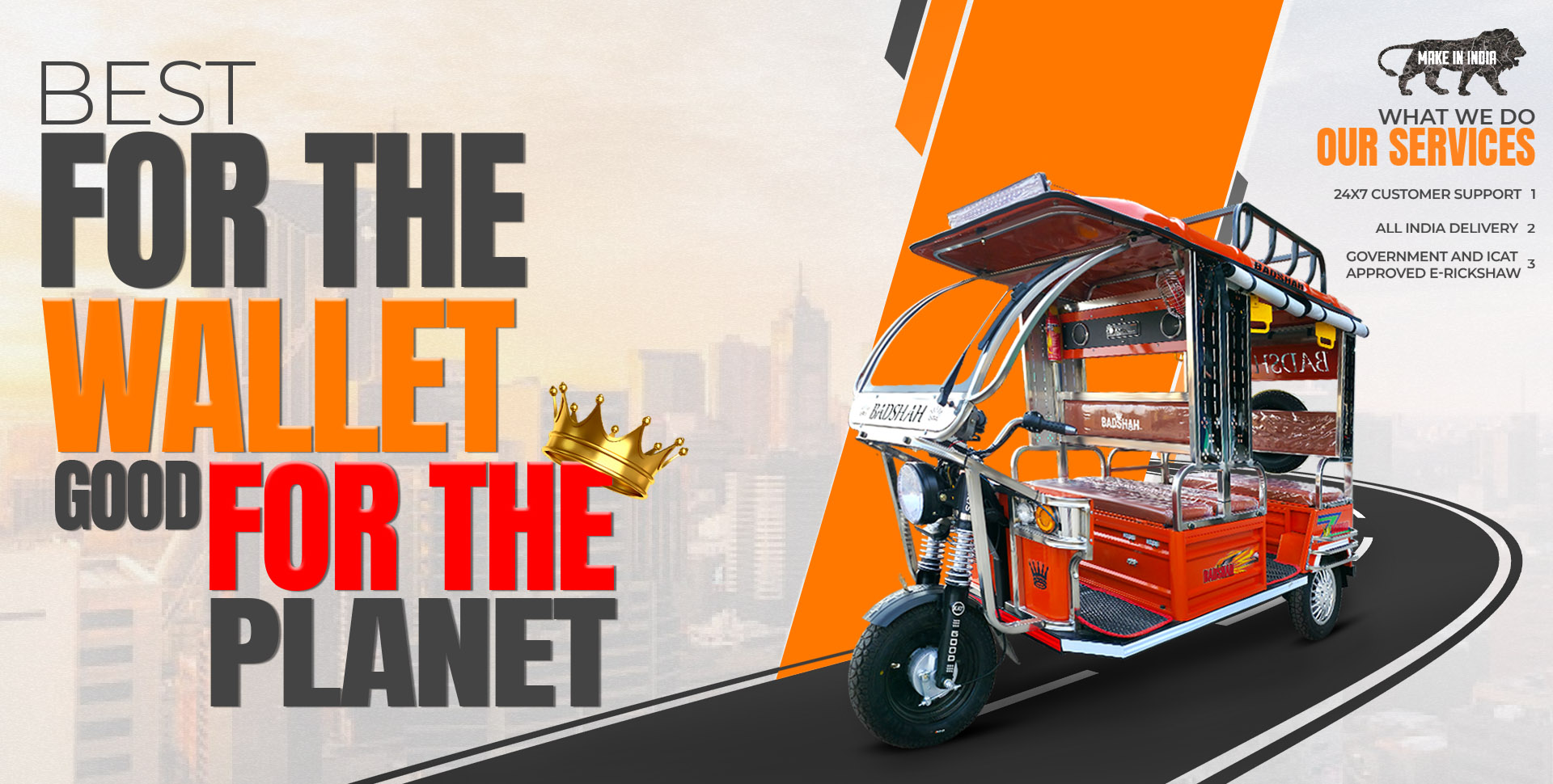 Badshah E-Rickshaw Banner 1